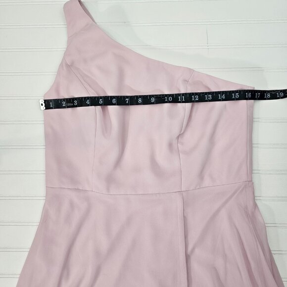 Thread Women's Pink One Shoulder Circle Skirt Chiffon Maxi Dress Size 10R NWT - Picture 14 of 16